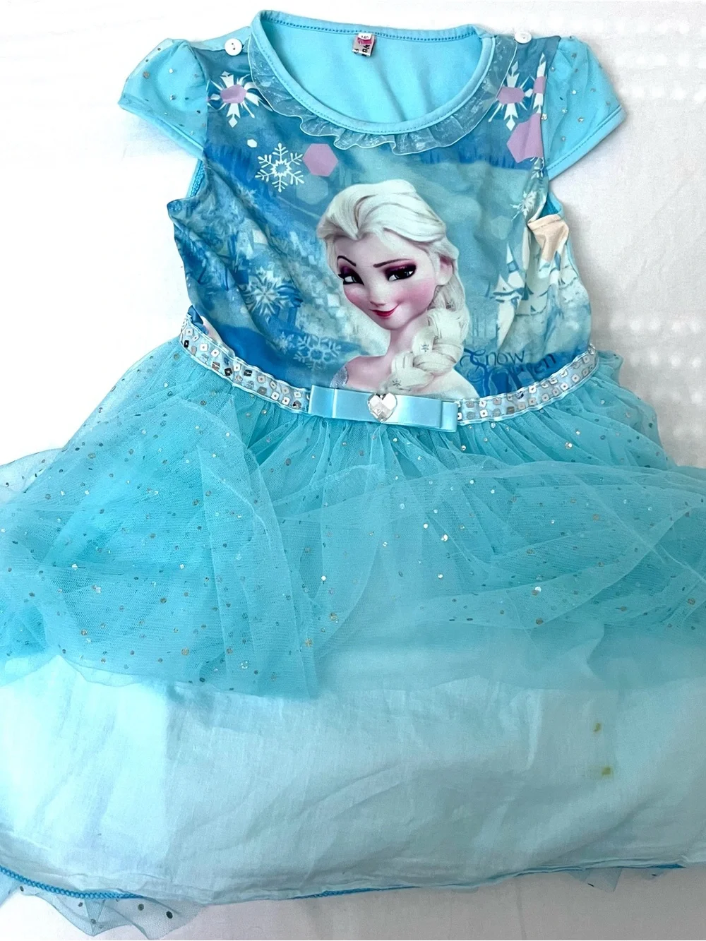 Disney Frozen Elsa Light Blue Tulle Dress